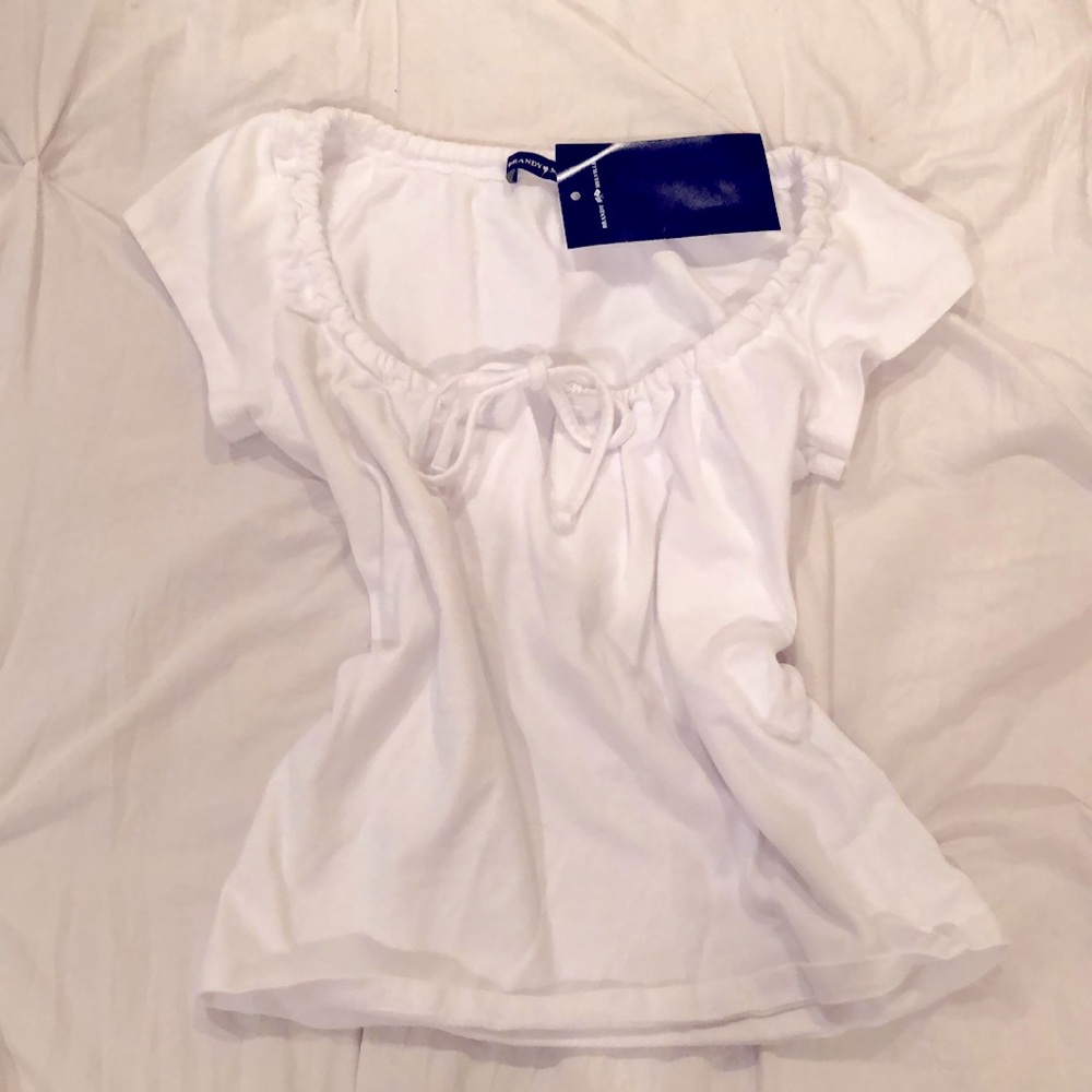 brandy melville white top